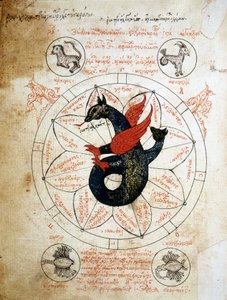 Page du manuscrit "Astrologiae tabulae et cabalisticae", traité d