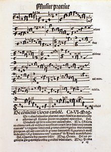 Page sur la théorie musicale de Margarita philosophica - Unknown artist