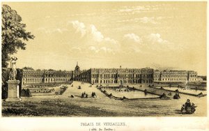 Palais de Versailles, vue du jardin en 1857 - Unknown artist