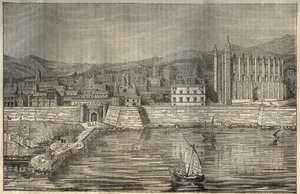 Palma de Majorque, Îles Baléares - gravure 1837 - Unknown artist