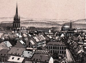 Panorama de Liège en Belgique dans « Le Monde Illustré 168 vues » Sans date (fin XIXe siècle) - Unknown artist