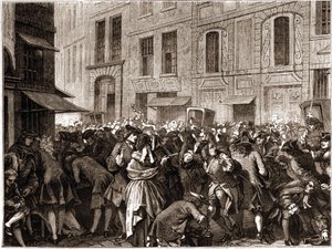 Paris IVe arrondissement - La rue Quincampoix en 1720 à l