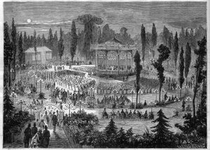 Paris VIIIe arrondissement - avenue des Champs-Élysées - concerts en 1868 - Unknown artist