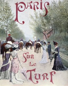 Les spectateurs aux courses - dans « Paris Illustré » - Unknown artist