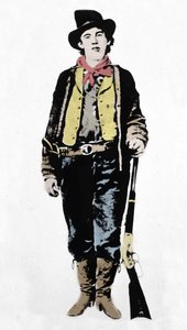 Pat Garrett (1850-1908), James Brent et John William Poe (1850-1923), shérifs du comté de Lincoln, vers 1880-1882 (1954). - Unknown artist