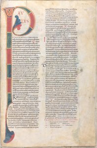 Paulus et Silvanus at Timotheus : initiale de la deuxième lettre de Paul aux Thessaloniciens