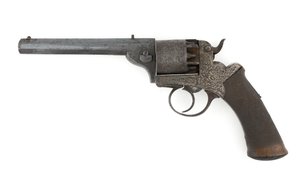Revolver à percussion à chien latéral, calibre possiblement .38, vers 1860 - Unknown artist