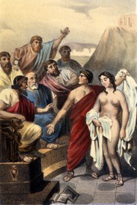 Phryné (courtisane grecque) devant les juges d
