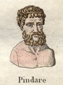 Pindare (518-v. 438 av. J.-C.), poète lyrique grec.