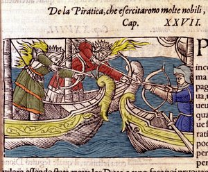 La piraterie pratiquée par des nobles scandinaves (Historia de gentium septentrionalium) - Unknown artist