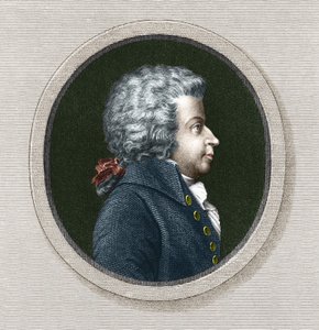 Portrait de Wolfgang Amadeus Mozart (1756-1791) - grav. 19e siècle - Unknown artist