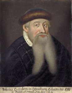 Portrait de Johannes Gutenberg (1394/99-1468) - Unknown artist