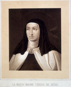 Portrait en buste de Sainte Thérèse de Jésus (ou Sainte Thérèse d
