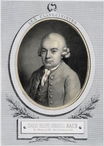 Portrait en médaillon de Charles Philippe Emmanuel Bach (1714-1788), fils de Jean-Sébastien Bach, n.d. XIXe siècle - Unknown artist