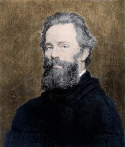 Portrait du poète et romancier américain Herman Melville (1819-1891). - Unknown artist