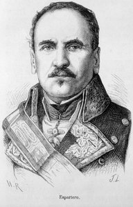 Portrait de Baldomero Espartero, duc de la Victoire, général et homme d