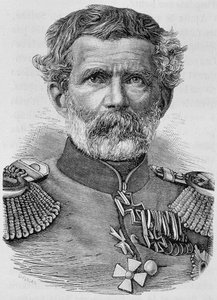 Portrait du Baron von Manteuffel. Gravure de la fin du XIXe siècle dans "Histoire de France" par H. Martin