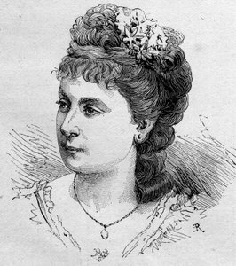 Portrait de Blanche Baretta, comédienne française, membre de la Comédie-Française de 1875 à 1901. Gravure dans Le Monde Illustré n°1168 du 16 août 1879. - Unknown artist