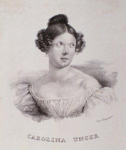 Portrait de Caroline Ungher (Unger) (gravure) - Unknown artist