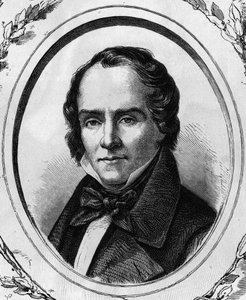 Portrait de Casimir Delavigne, poète et dramaturge français (1793 - 1843) gravure de 1866.