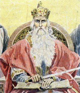 Portrait de Charlemagne - gravure - Unknown artist