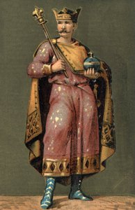 Portrait de Charles II le Chauve (823 - 877), roi de France. - Unknown artist