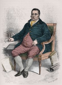 Portrait de Charles James Fox (1749-1806) homme politique britannique - Gravure dans "L