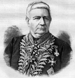 Portrait de Charles Joseph Pascal de Luesemans (1808-1882) homme politique belge - gravure de 1882