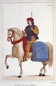Portrait de Charles VII (1403 - 1461), Roi de France gravure de 1830 - Unknown artist