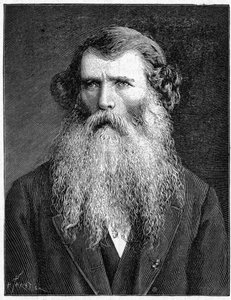 Portrait de Charles Victor Naudin, botaniste français. Gravure de 1898. Dans « La Nature. Revue des sciences et de leurs applications aux arts et à l