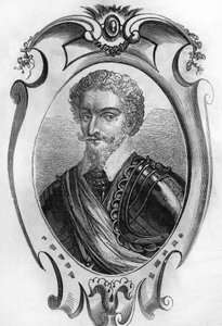 Portrait de Charles de Gontaut, baron puis duc de Biron (1562-1602), maréchal de France. Gravure de 1866 - Unknown artist