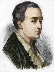 Portrait de Charles de Secondat (1689-1755), Baron De La Brède et Montesquieu. Gravure du XIXe siècle.