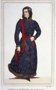Portrait de Charles le Téméraire (1433-1477), Duc de Bourgogne. Gravure de 1830 - Unknown artist