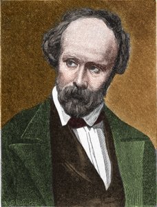 Portrait de Christian Friedrich Hebbel (1813-1863) poète et dramaturge allemand. - Unknown artist