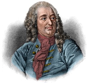 Portrait de Christian von Wolff ou Christian von Wolf juriste, mathématicien et philosophe allemand (1679-1754). Gravure