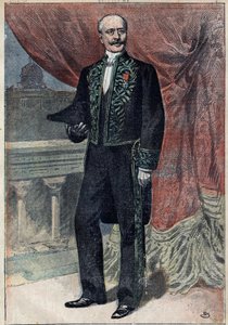 Portrait du comte Albert de Mun (1841-1914), homme politique, essayiste et militaire français, lors de son entrée à l