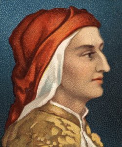 Portrait de Dante Alighieri (1265-1321), écrivain italien - Unknown artist