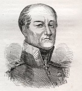 Portrait de David Hendrik, Baron Chasse 1765-1849 - gravure - Unknown artist
