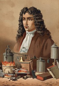 Portrait de Denis Papin (1647 - 1714) de « La Ciencia y sus Hombres » par Louis Figuier. Barcelone 1881