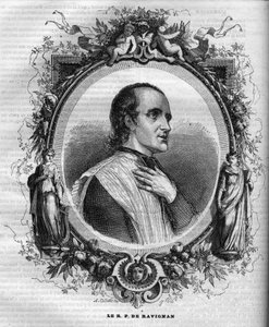 Portrait du Père Delacroix de Ravignan (1795-1858), jésuite français.