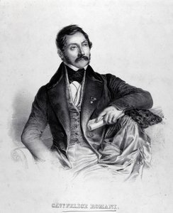 Portrait de Felice Romani, librettiste, poète et critique italien (1788-1865). - Unknown artist