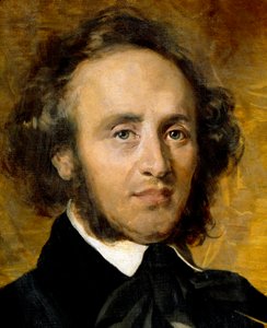 Portrait de Felix Mendelssohn Bartholdy (1809-1847) compositeur allemand. - Unknown artist