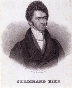 Portrait de Ferdinand Ries (1784 - 1838) compositeur et pianiste allemand. Gravure du XIXe siècle. - Unknown artist