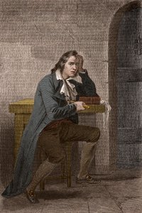 Portrait de François Babeuf dit Gracchus, révolutionnaire français, se poignardant - Gravure anonyme - Unknown artist