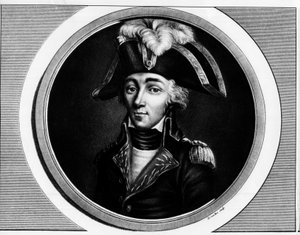 Portrait de François Hanriot (1761-1794), Révolutionnaire français - Gravure dans « Collection complète des tableaux historiques de la Révolution française, en trois volumes » 1804 - Unknown artist