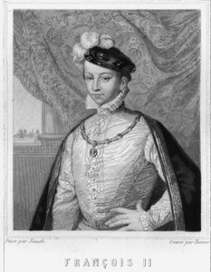 Portrait de François II (1544-1560), roi de France - dans « Histoire des Français » de Lavallée, gravure, sd - Unknown artist