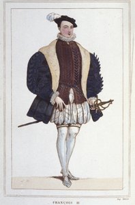 Portrait de François II (1544 - 1560), Roi de France gravure de 1830 - Unknown artist