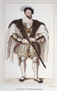 Portrait de François Ier (1494 - 1547) Gravure de 1830 - Unknown artist