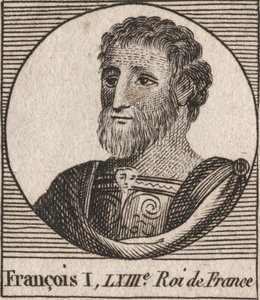 Portrait de François Ier (1494-1547), roi de France - gravure de « Instruction sur l