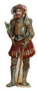 Portrait de François Ier (1494 - 1547), roi de France. Chromolithographie, fin du XIXe siècle. - Unknown artist